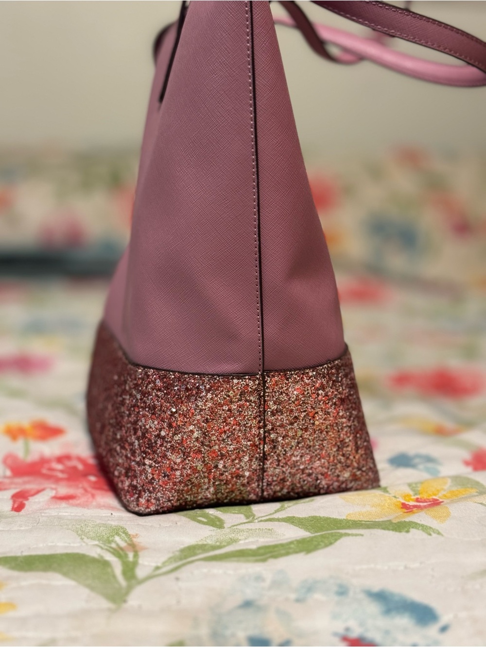 Kate Spade New York Pink Glitter Bottom Tote - Picture 4 of 16
